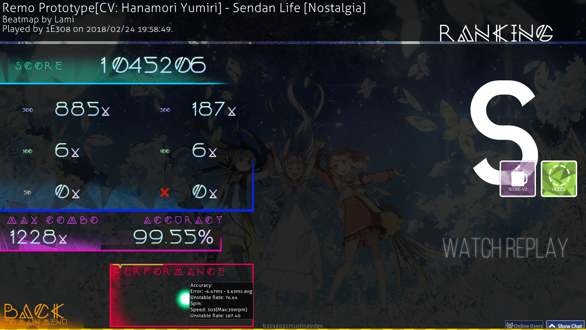 1E308 | Remo Prototype[CV: Hanamori Yumiri] - Sendan Life [Nostalgia